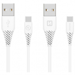 SWISSTEN datový kabel USB / USB-C (3.1) 1,5 m - white