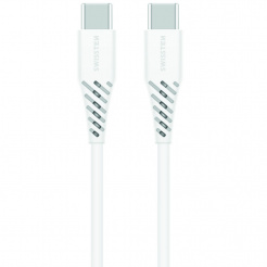 SWISSTEN TPU datový kabel USB-C / USB-C, PD, 5 A (100 W) 1,5 m - white