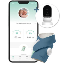  Owlet Smart Sock 3 - blue + OWLET CAM dětská chůvička ZDARMA 