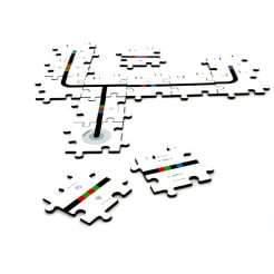 Dřevěné puzzle pro Ozobot - Starter Set