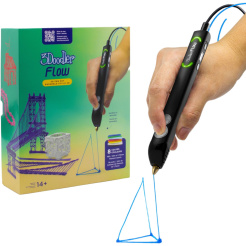  3Doodler FLOW + 8 PLA náplní a 3D šablona 