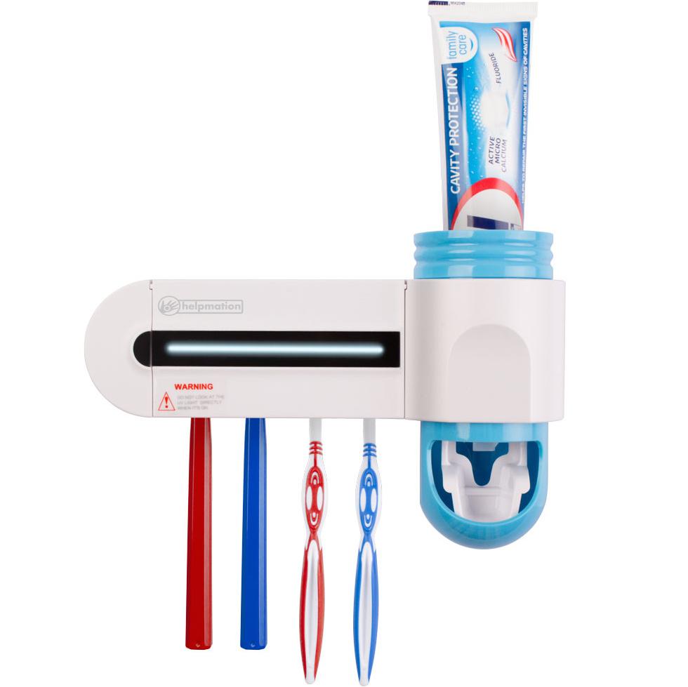 Helpmation GFS-302 - Bezdotykový dávkovač pasty a sterilizér zubních kartáčků.

Praktický dávkovač zubní pasty zajistí pohodlné a rychlé dávkování pasty na jakýkoliv kartáček.