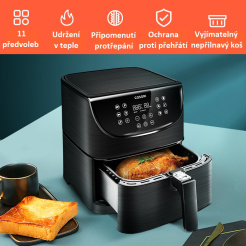 Cosori CP158-AF PREMIUM + 5x špíz a gril. rošt - černá