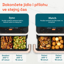 Cosori TF101S Dual Blaze TwinFry - bílá