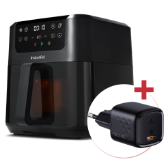 Horkovzdušná fritéza Instant Pot Vortex Compact Black (5,0 l) + síťový adaptér 