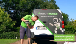 Instalace robotické sekačky z našeho obchodu