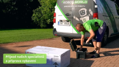 Expresní instalace robotické sekačky