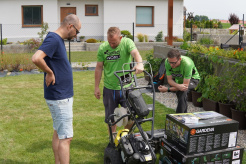 Instalace robotické sekačky z jiného obchodu
