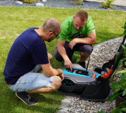 Instalace robotické sekačky z jiného obchodu