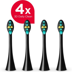 Náhradní hlavice Concept ZK0071 pro Perfect Smile ZK701x - 4 ks (černé) 