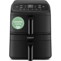 Horkovzdušná fritéza Cosori Turbo Tower Compact 8,6 L, keramika - černá 