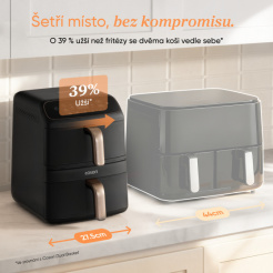 Cosori Turbo Tower Compact 8,6 L, keramika - černá