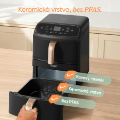 Cosori Turbo Tower Compact 8,6 L, keramika - černá