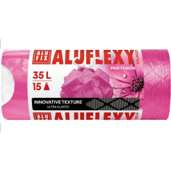  Pytle na odpadky zatahovací 35L ALUFLEXY s vůní lučního kvítí - růžová 
