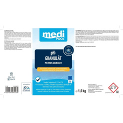 mediPOOL pH-Minus granulát 1,5 kg