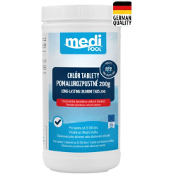 mediPOOL CHLÓR pomalurozpustné tablety 200g 1,0 kg