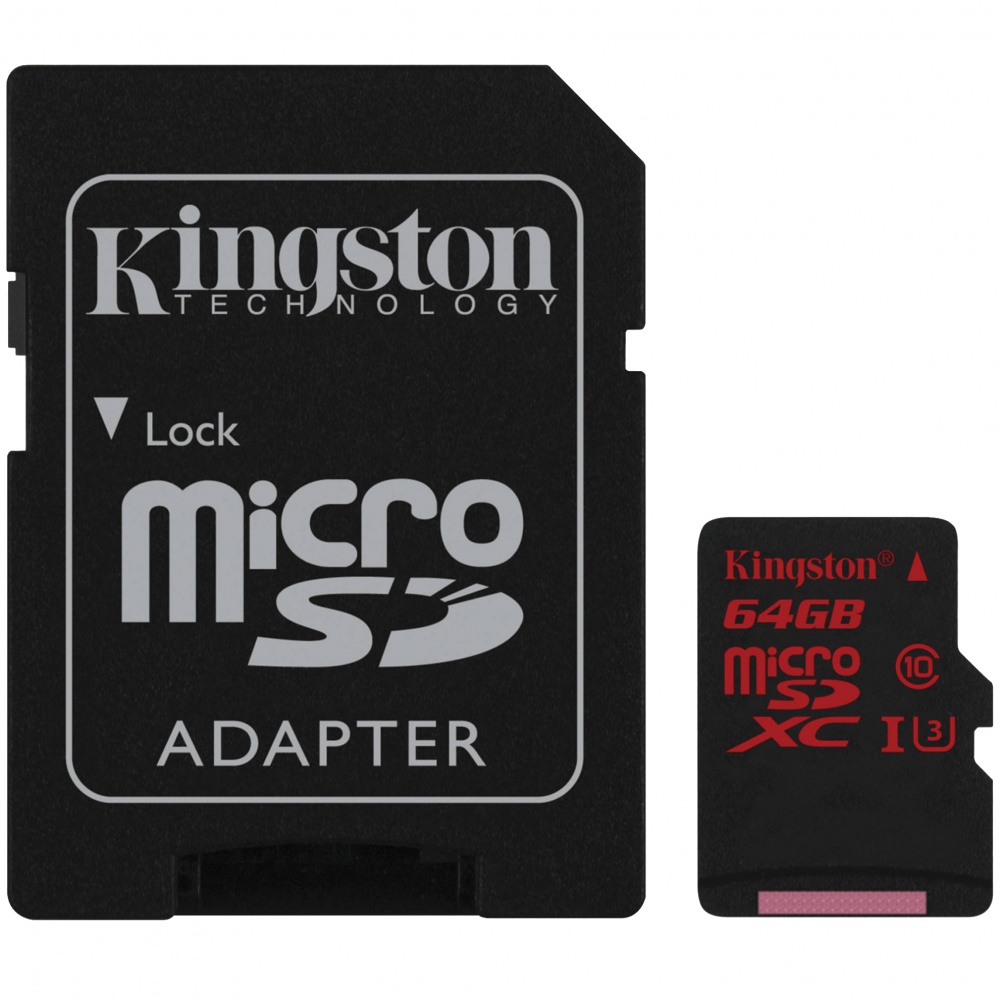 Kingston microSDXC 64GB UHS-1 U3 90R/80W