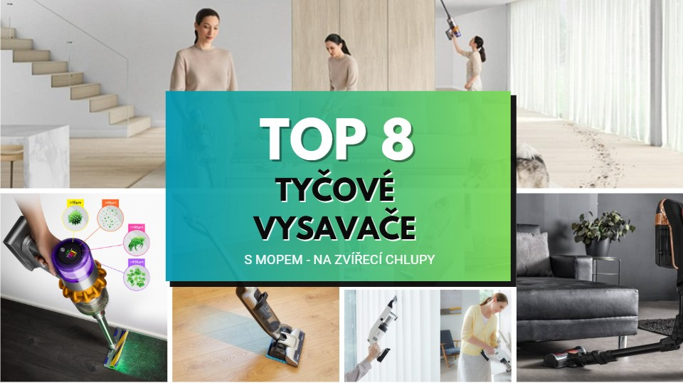 Nejlepší tyčové vysavače - 8 TOP modelů 2026