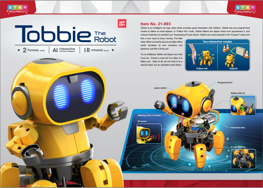 Představení Robota Tobbie