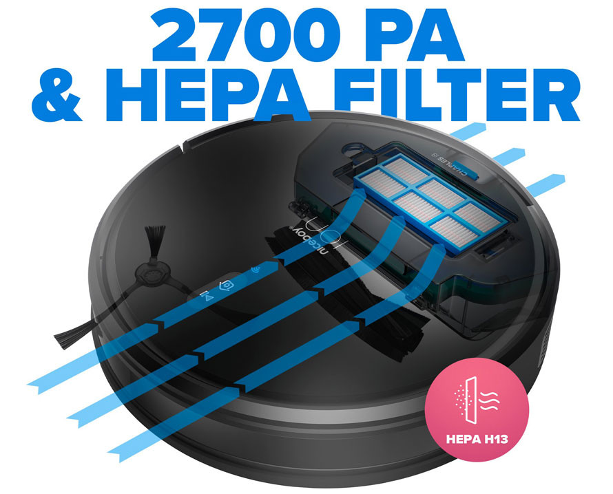 Vysoký výkon a HEPA filtr