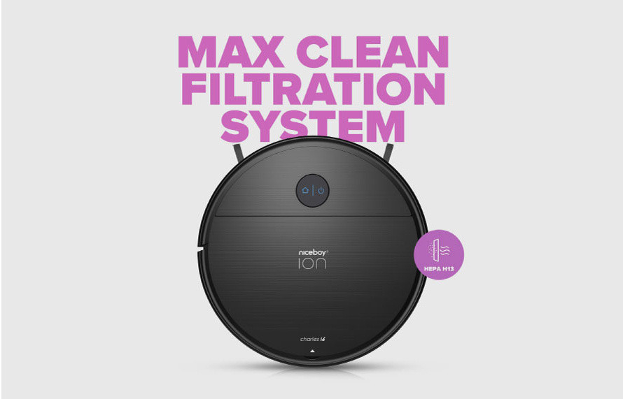 Nejvyšší ochrana před nečistotami a alergeny díky filtračnímu systému s MAX Clean technologií