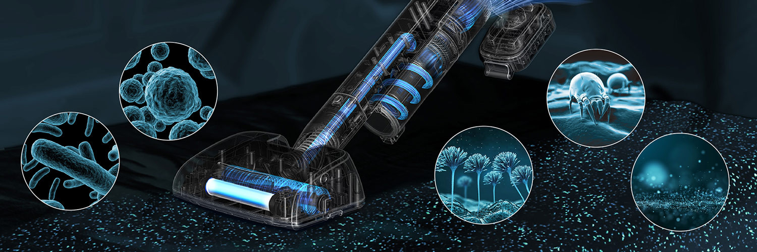 RayClean UV+ odstraní 99,9% virů a bakterií