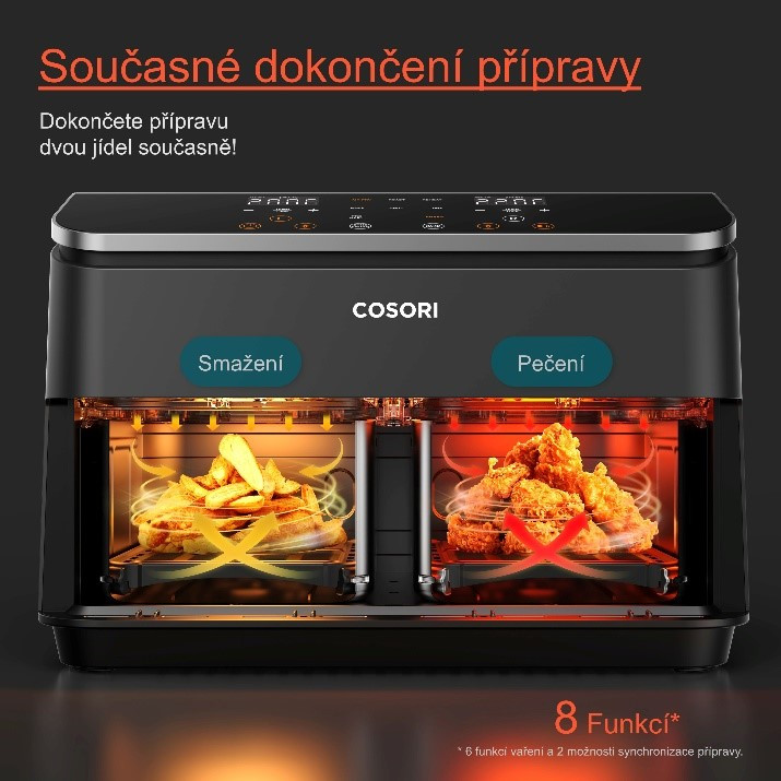 Vaření dvou různých jídel současně