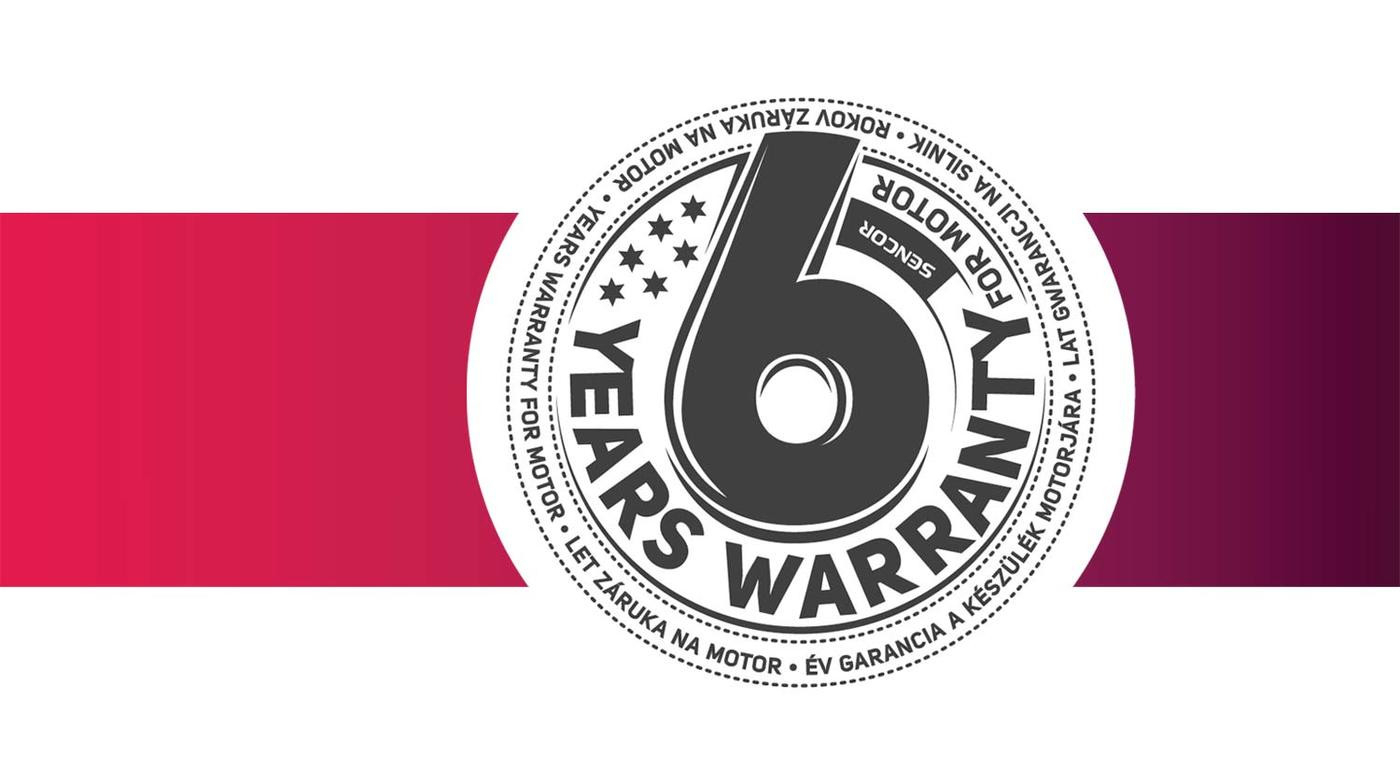 Záruka na motor 6 let