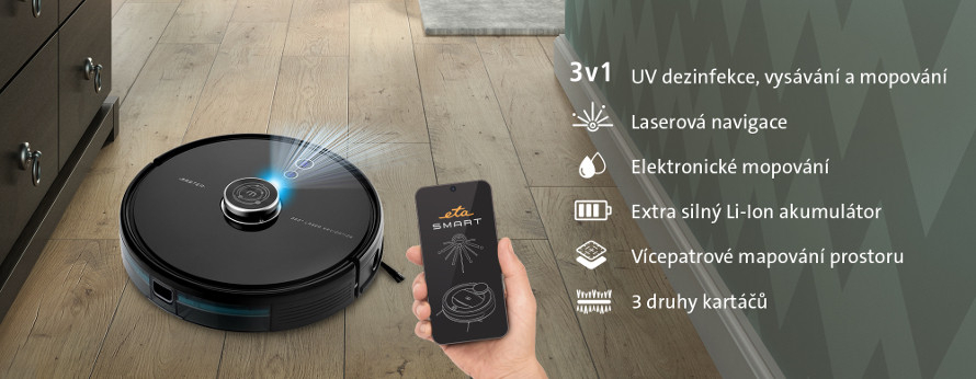 Představení robotického vysavače ETA Master II 5229 90010
