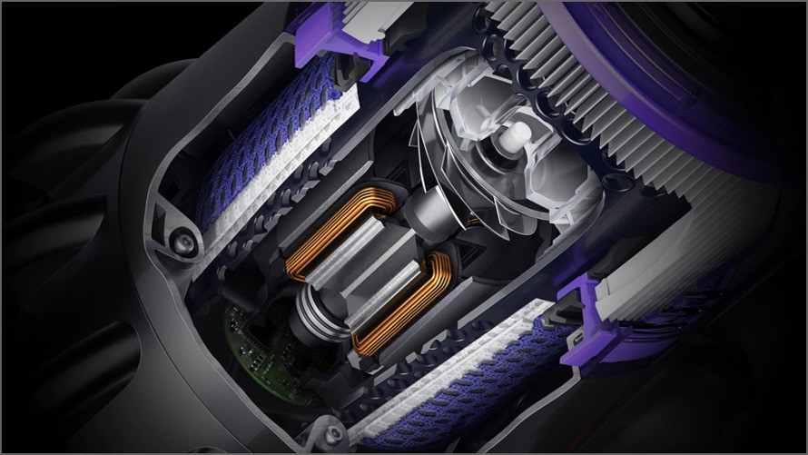 Poháněn digitálním motorem Dyson V10