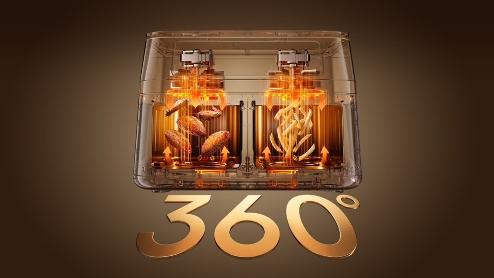 Cyklonová cirkulace vzduchu pro dokonale propečené pokrmy