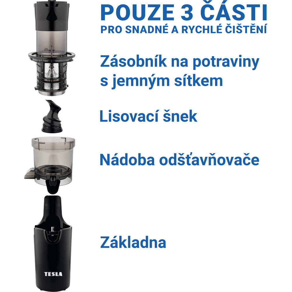 Jednoduchá konstrukce pro rychlé čištění