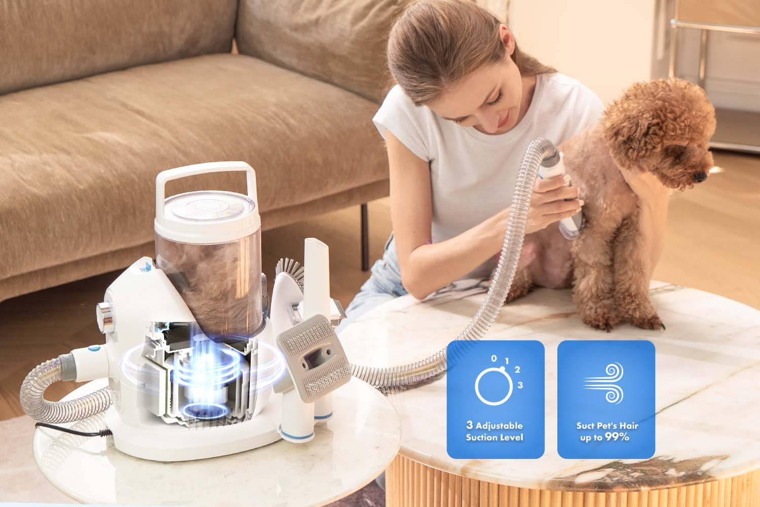 Péče o srst bez nepořádku