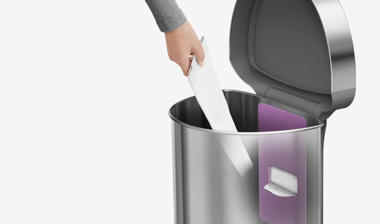 Praktický zásobník na sáčky