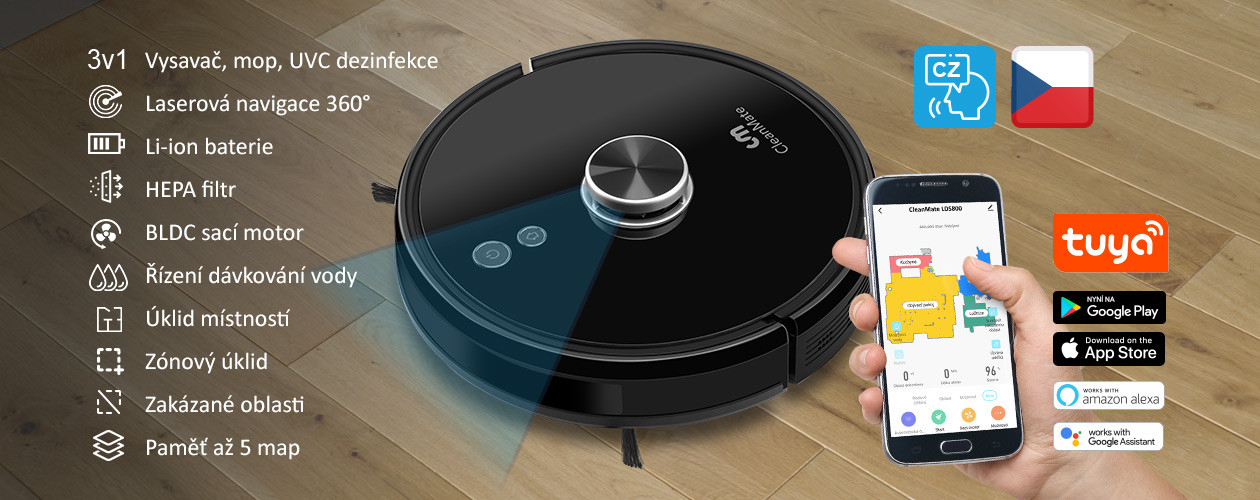 Představení robotického vysavače CleanMate LDS800