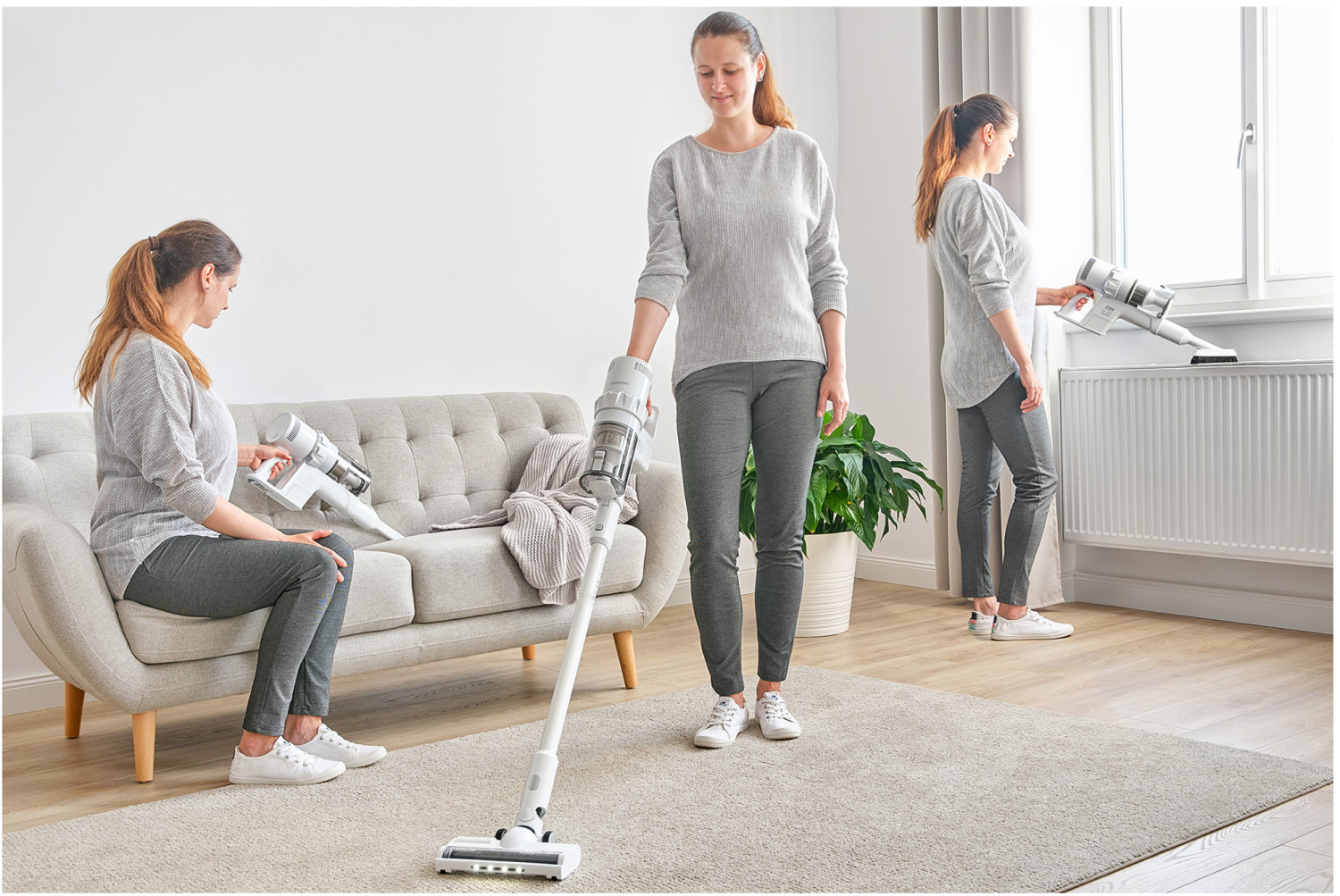 Představení tyčového vysavače SVC 7522WH 2v1