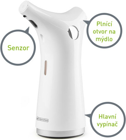 Přednosti dávkovače mýdla Helpmation