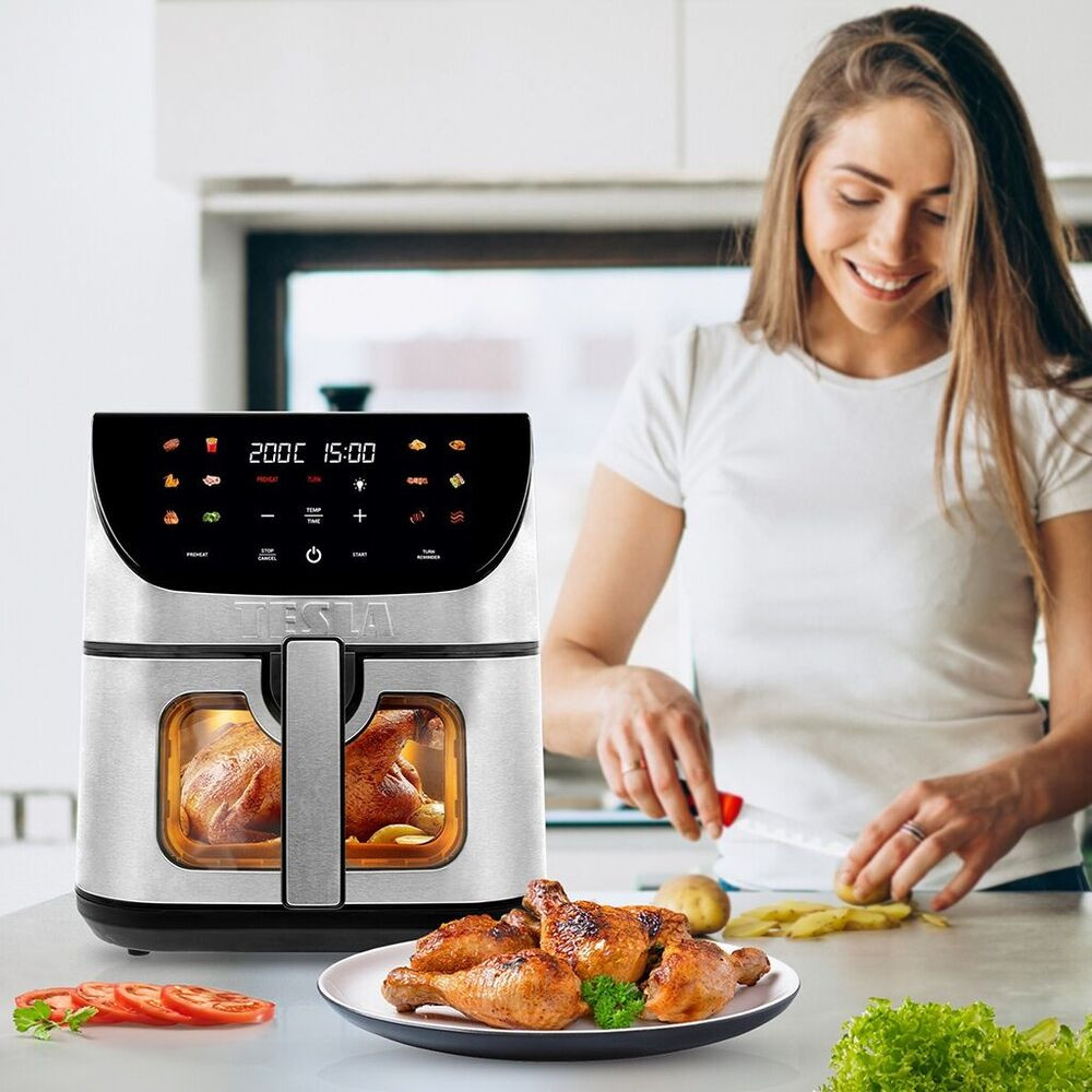 Luxusní design, extra velký objem koše a průzorové okénko